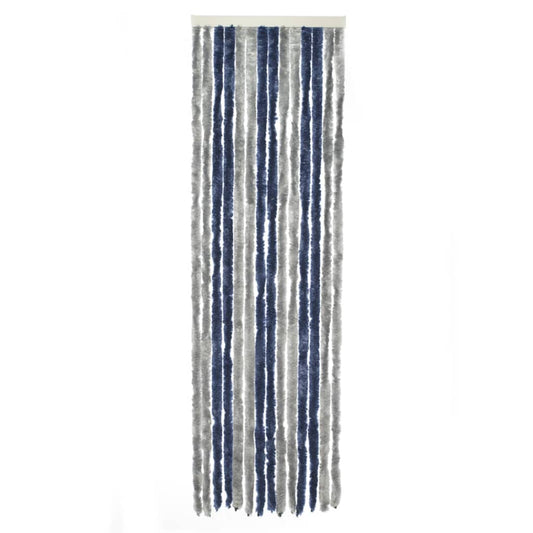 Travellife Fly Curtain for Door Chenille Basic 185x56 cm Grey and Blue