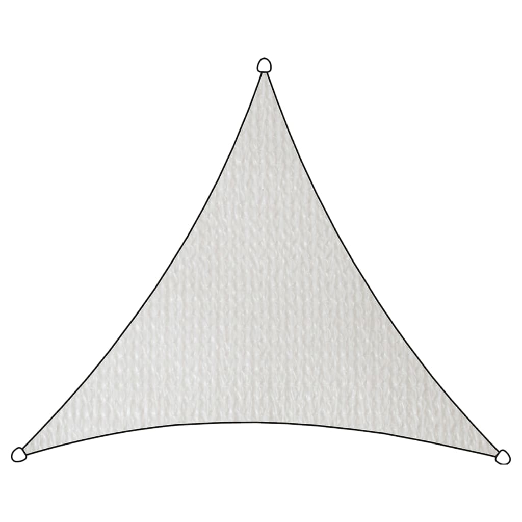 Livin'outdoor Shade Cloth Iseo HDPE Triangle 5x5x5 m White