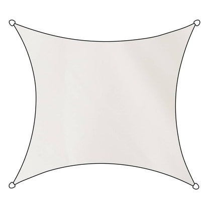 Livin'outdoor Shade Cloth Como Polyester Square 5x5 m White