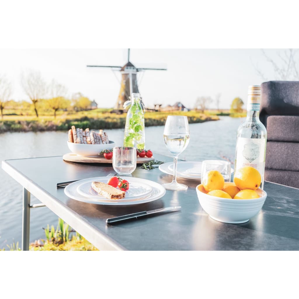 Travellife Foldable Camping Table Barletta Comfort 80 80x60x85 cm Grey