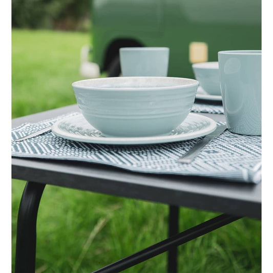 Travellife 12 Piece Luxury Dinnerware Set D�©nia Light Grey