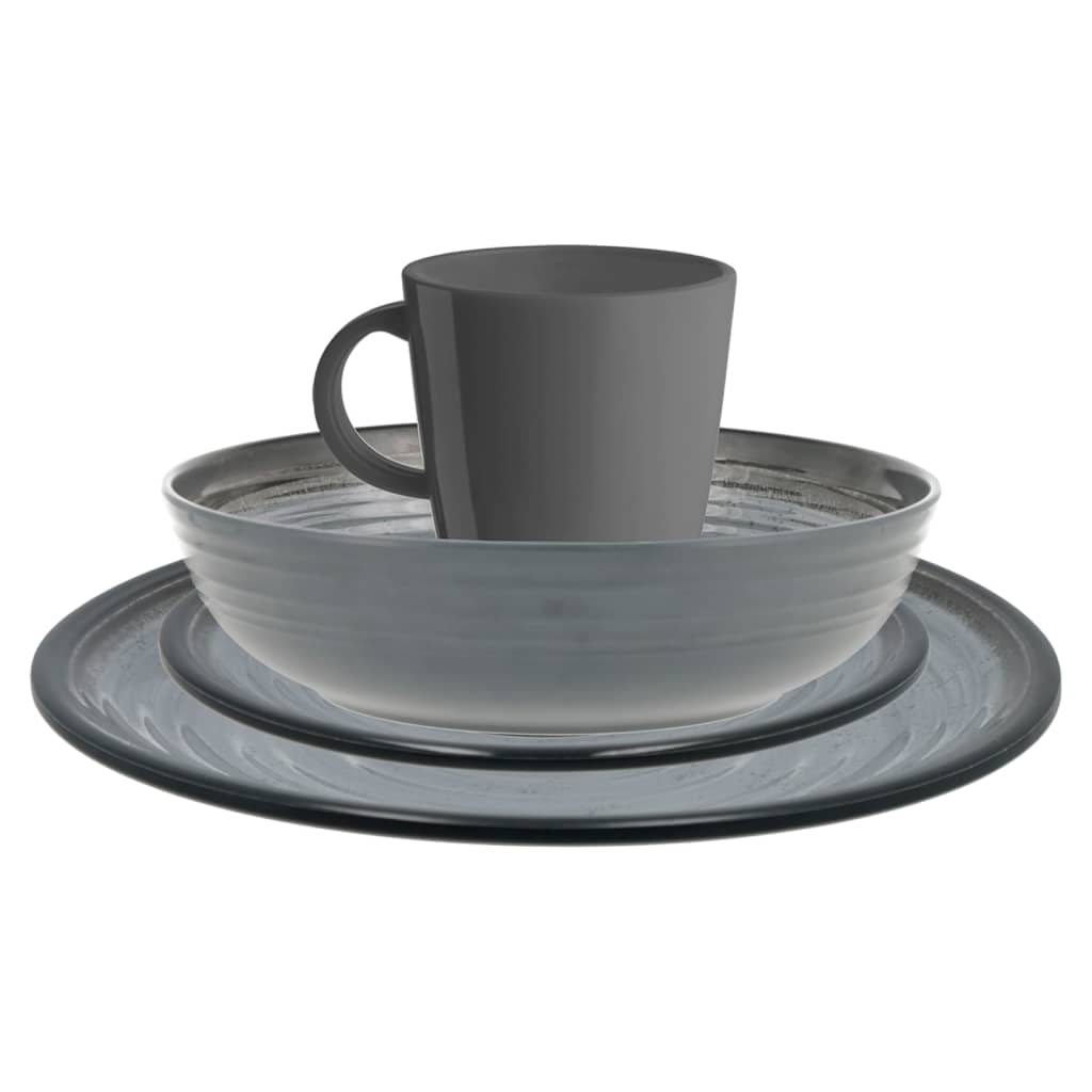 Travellife 16 Piece Luxury Dinnerware Set J�_�”��vea Dark Grey