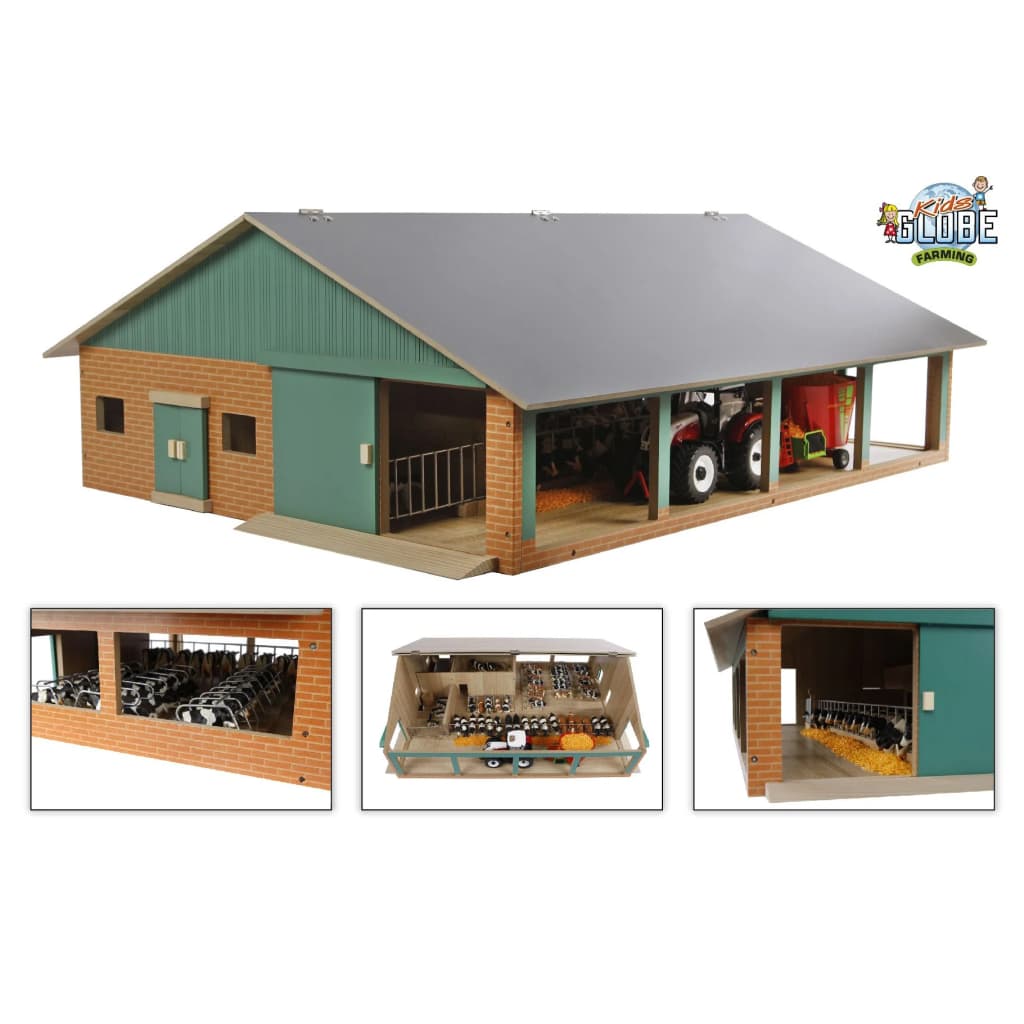 Kids Globe Cow Barn with Milking Parlour 1:32 610495