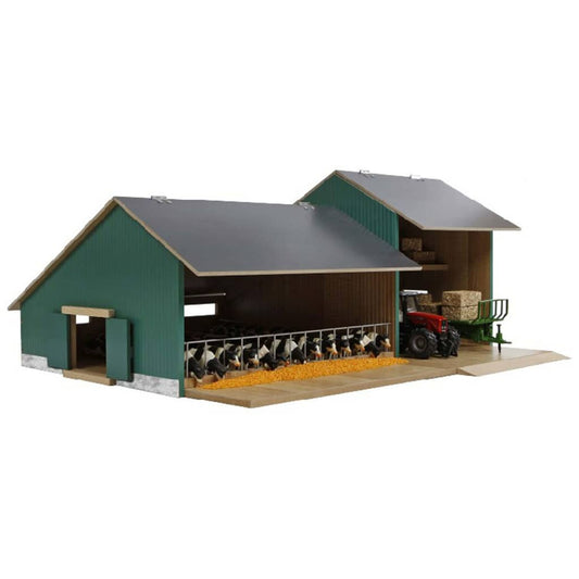 Kids Globe Cow Stable with Shed 1:32
