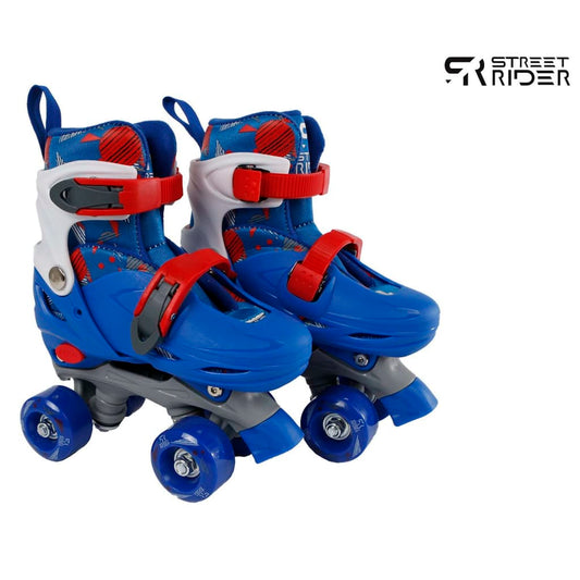 Street Rider Roller Skates Blue Adjustable 31-34 Blue