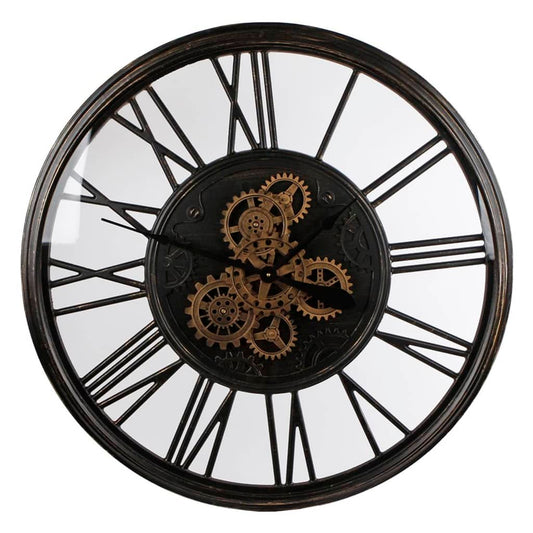 Gifts Amsterdam Radar Clock Olaf Metal Old Black 86 cm
