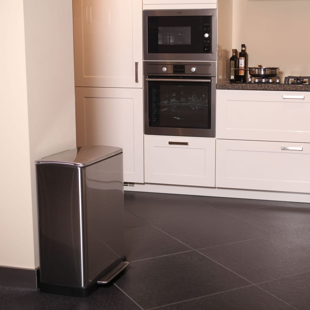 EKO Step Bin E-Cube 50 L Silver