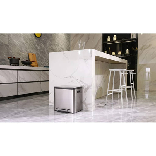 EKO Pedal Bin EcoCasa 30 L Matte Silver