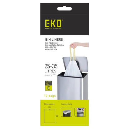 EKO Trash Bag Set E 25-35 L  24x12 pcs White