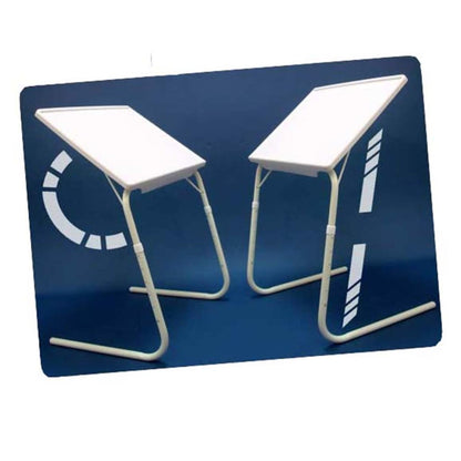 MESA LIVING Adjustable TV Tray Tavolino White