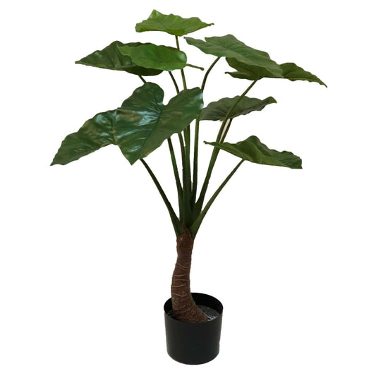 Emerald Artificial Alocasia Tree  90 cm in Pot