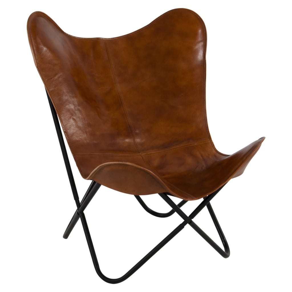 Lesli Living Butterfly Chair Buffalo 75x75x87 cm Brown