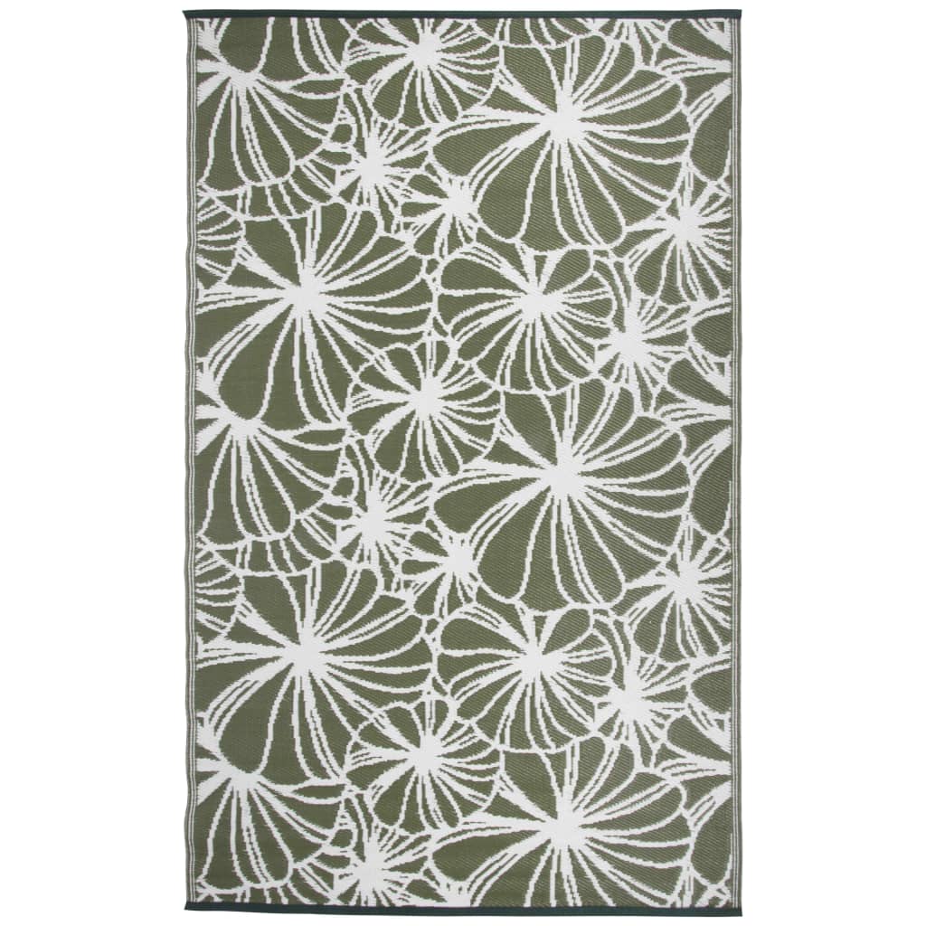 Esschert Design Outdoor Rug 241x152 cm Floral Pattern OC21