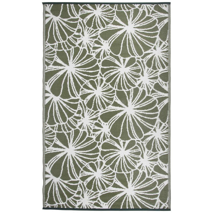 Esschert Design Outdoor Rug 241x152 cm Floral Pattern OC21