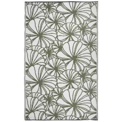 Esschert Design Outdoor Rug 241x152 cm Floral Pattern OC21