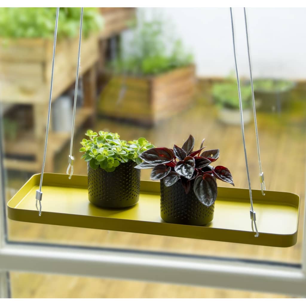 Esschert Design Hanging Plant Tray Rectangular Gold S