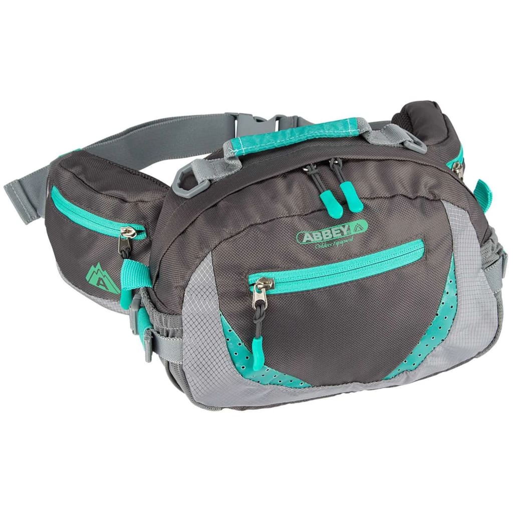 Abbey Outdoor Waist Bag Anthracite and Emerald  21QE-AGG-Uni