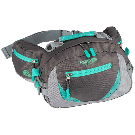 Abbey Outdoor Waist Bag Anthracite and Emerald  21QE-AGG-Uni