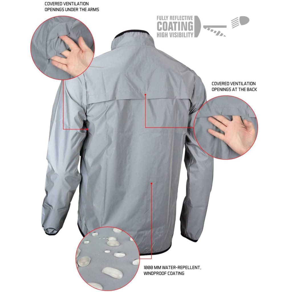 Avento Reflective Running Jacket Men L 74RC-ZIL-L