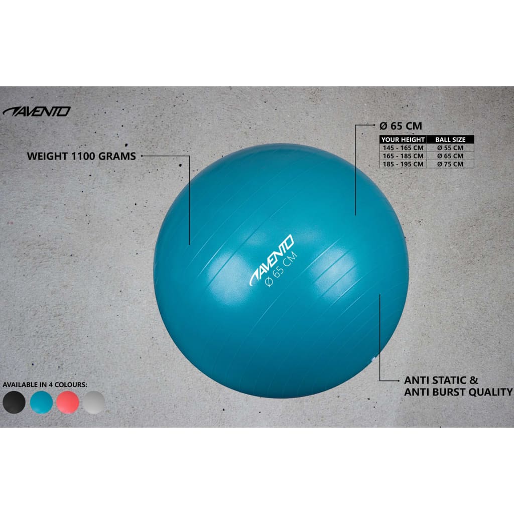 Avento Fitness/Gym Ball Dia. 65 cm Pink