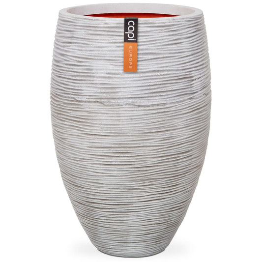 Capi Vase Nature Rib Elegant Deluxe 40x60 cm Ivory KOFI1131