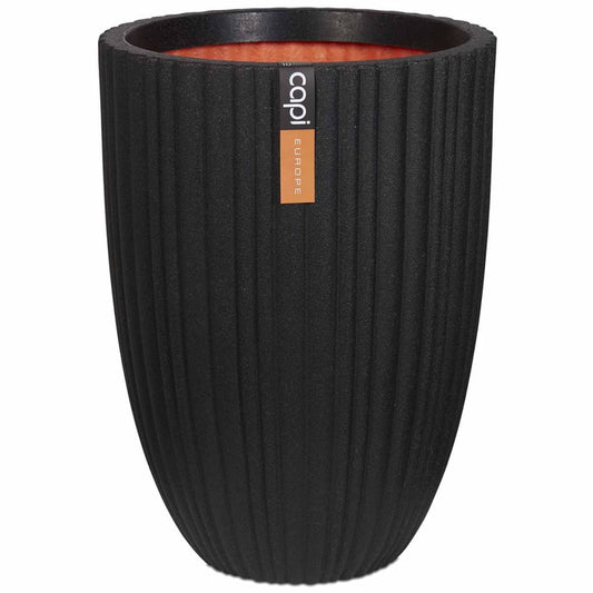 Capi Vase Urban Tube Elegant Low 46x58 cm Black KBLT783
