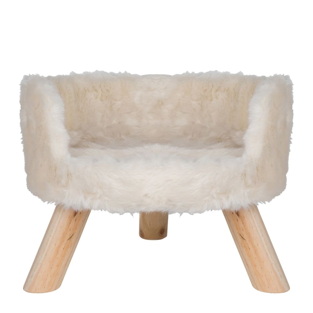 DISTRICT70 Plush Cat Bed NORDIC Meringue