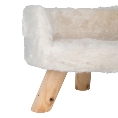 DISTRICT70 Plush Cat Bed NORDIC Meringue