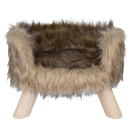 DISTRICT70 Plush Cat Bed NORDIC Mocca