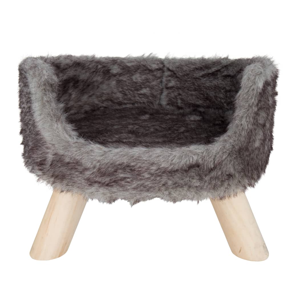 DISTRICT70 Plush Cat Bed NORDIC Silver