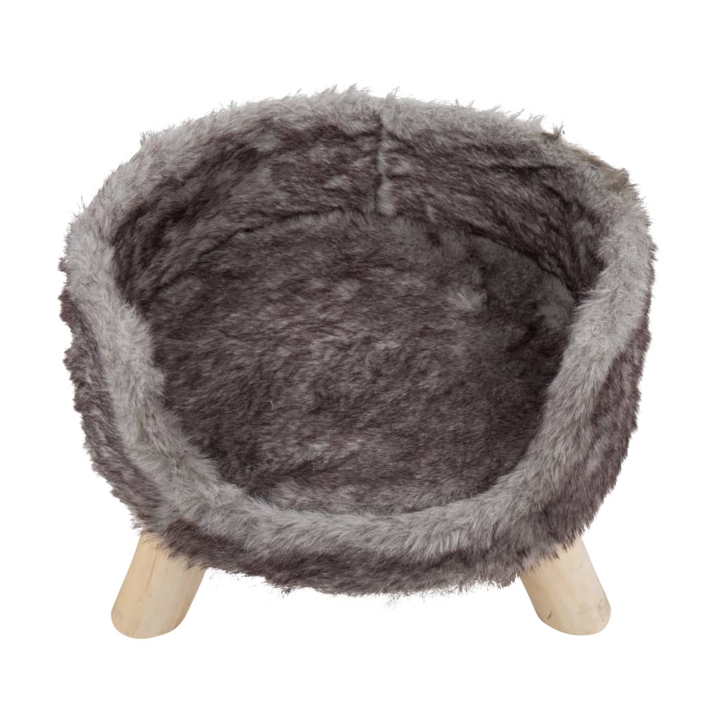 DISTRICT70 Plush Cat Bed NORDIC Silver