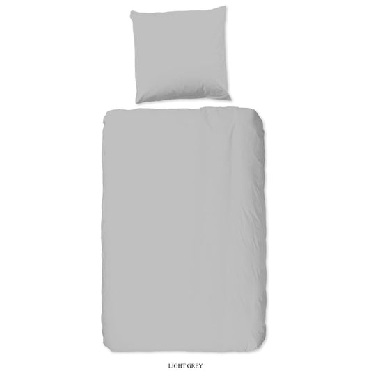 Good Morning Duvet Cover Uni 140x200/220cm Light Grey