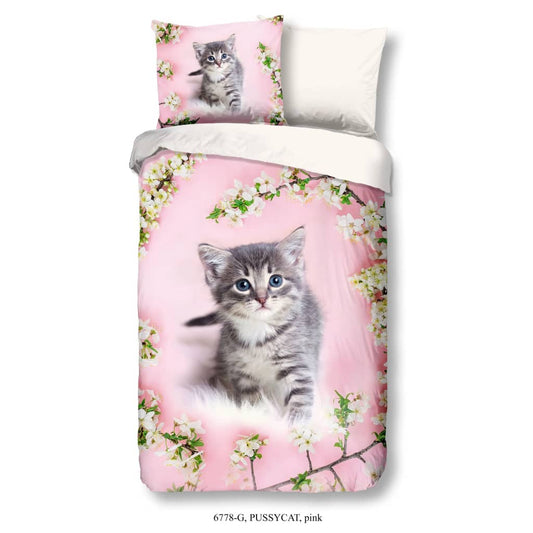 Good Morning Kids Duvet Cover Pussycat 140x200/220 cm