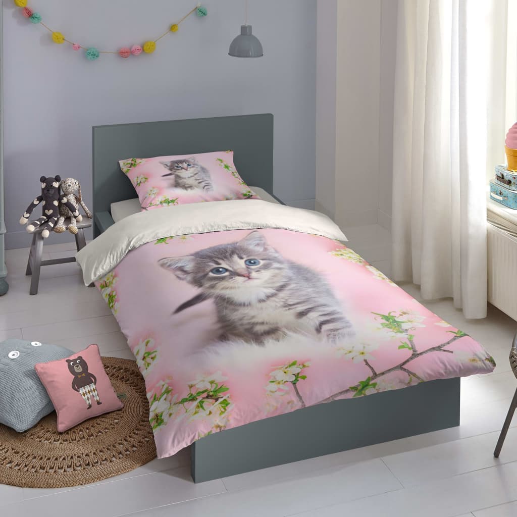 Good Morning Kids Duvet Cover Pussycat 135x200 cm