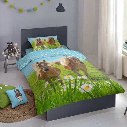 Good Morning Kids Duvet Cover Horses 140x200/220 cm