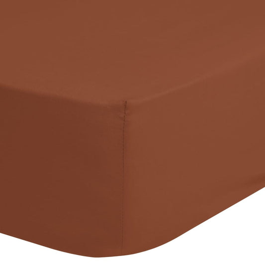 Good Morning Fitted Sheet 90x220 cm Terracotta