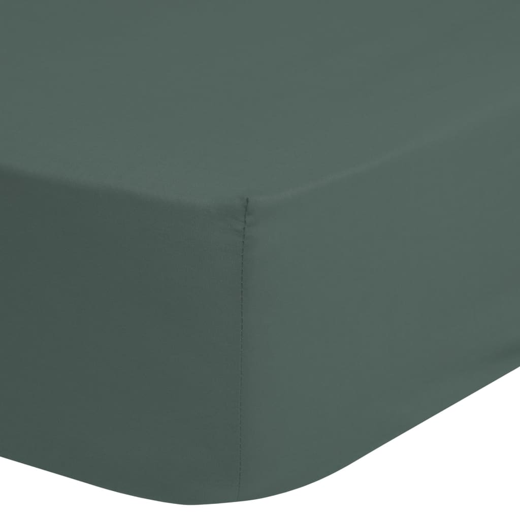 Good Morning Fitted Sheet 180x220 cm Olive
