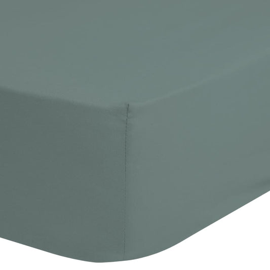 Good Morning Jersey Fitted Sheet 90/100x220 cm Misty Green