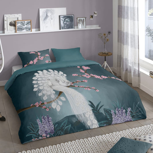 Good Morning Duvet Cover GENESIS 200x200 cm Petrol Blue