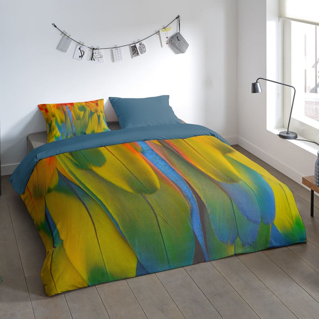 Pure Duvet Cover RAINBOW FEATHERS 200x200/220 cm