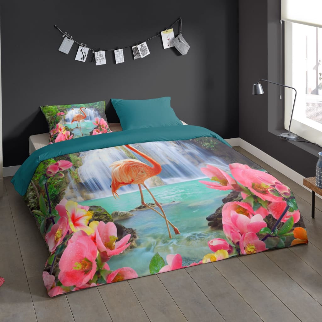 Pure Duvet Cover FLAMINGO 140x200/220 cm
