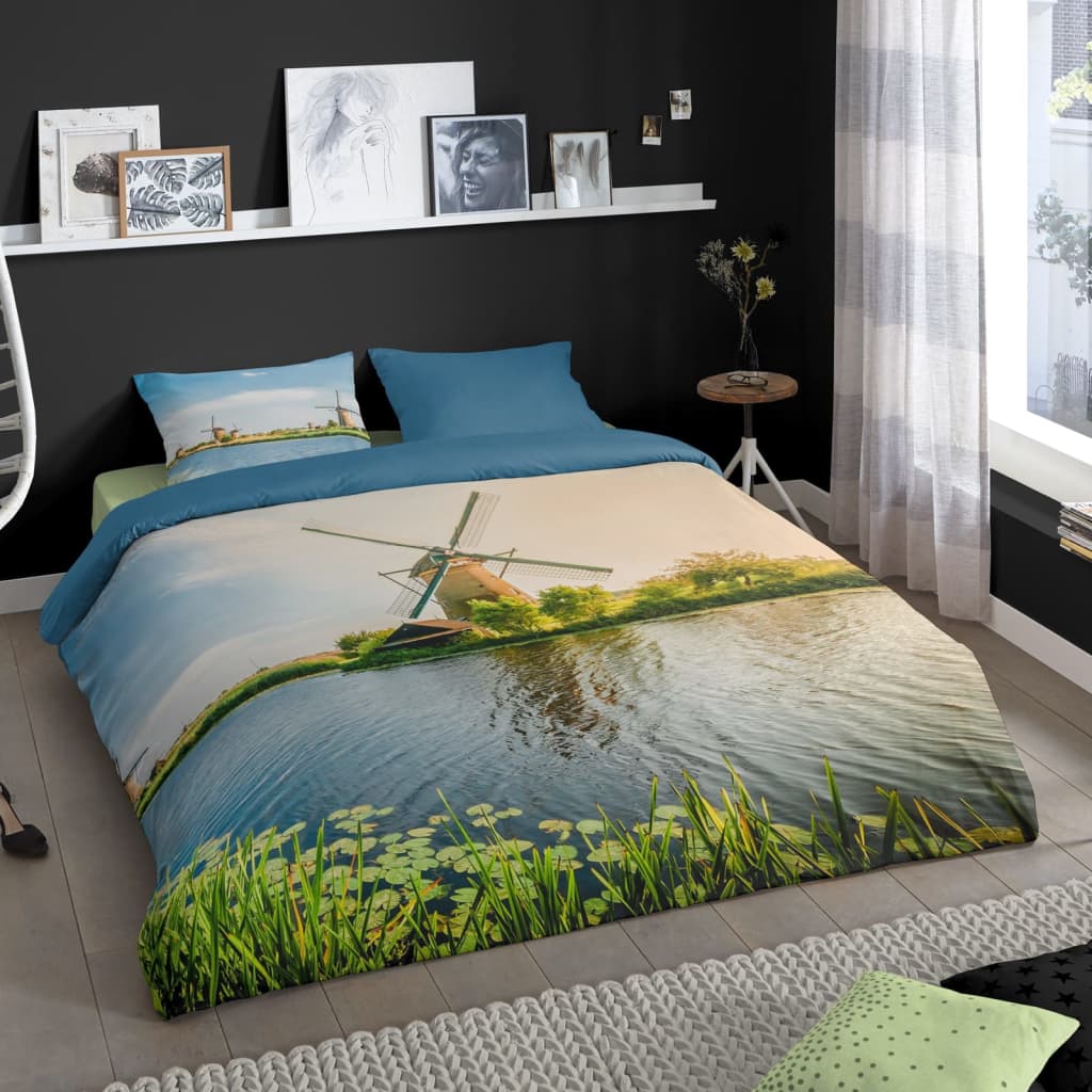 Good Morning Duvet Cover WINDMILL 200x200 cm Multicolour