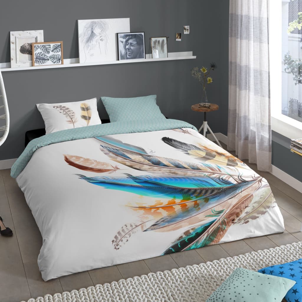 Good Morning Duvet Cover FEATHER 140x200/220 cm Multicolour