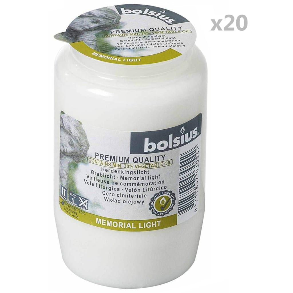 Bolsius Memorial Lights Compo No 3 20 pcs Transparent