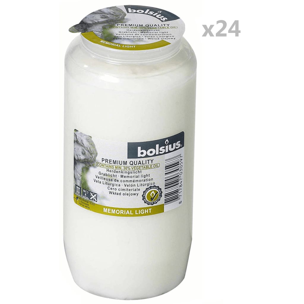 Bolsius Memorial Lights Compo No 7 24 pcs Transparent