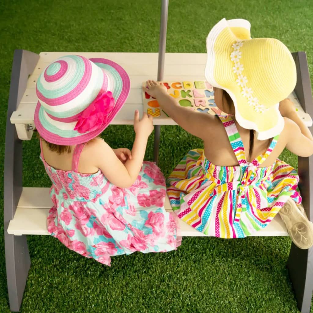 AXI Children's Picnic Table Kylo Grey and White A031.021.00