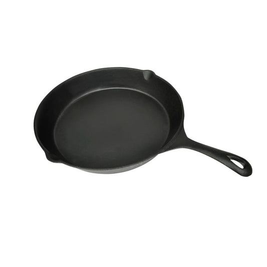Berkfield Grill Fry Pan Cast Iron 30 cm Round