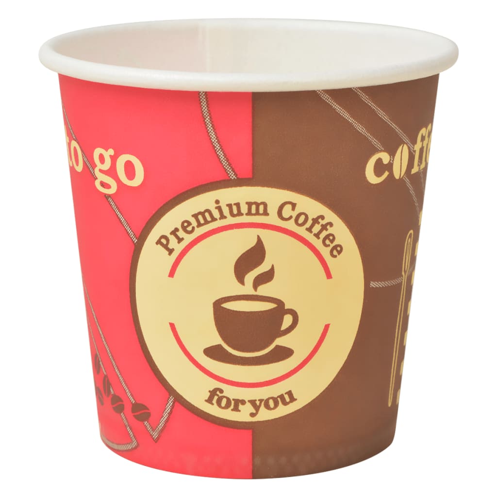 Berkfield 1000 pcs Disposable Coffee Cups Paper 120 ml (4 oz)