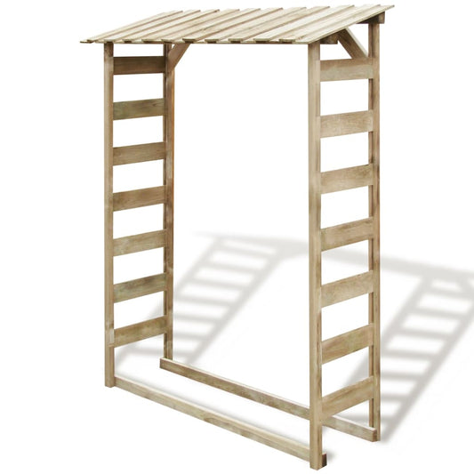 Berkfield Firewood Storage Shed 150x44x176 cm Impregnated Pinewood