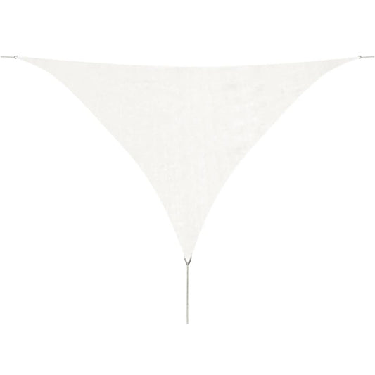 Berkfield Sunshade Sail HDPE Triangular 5x5x5 m White
